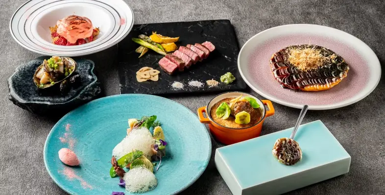 ぷれじぜんと千房Retreatのコース料理