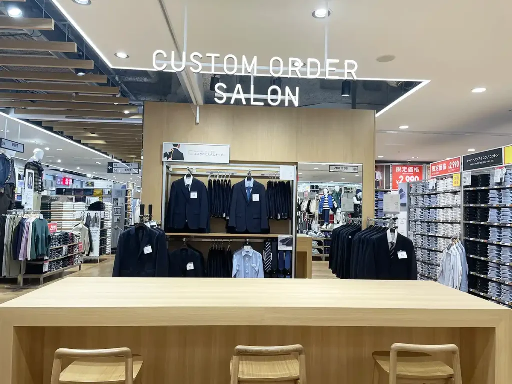 ユニクロウメダのオーダーカウンター