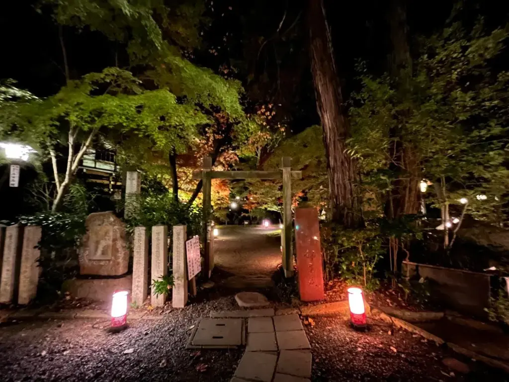 長岡天満宮花灯路　錦景苑　入口