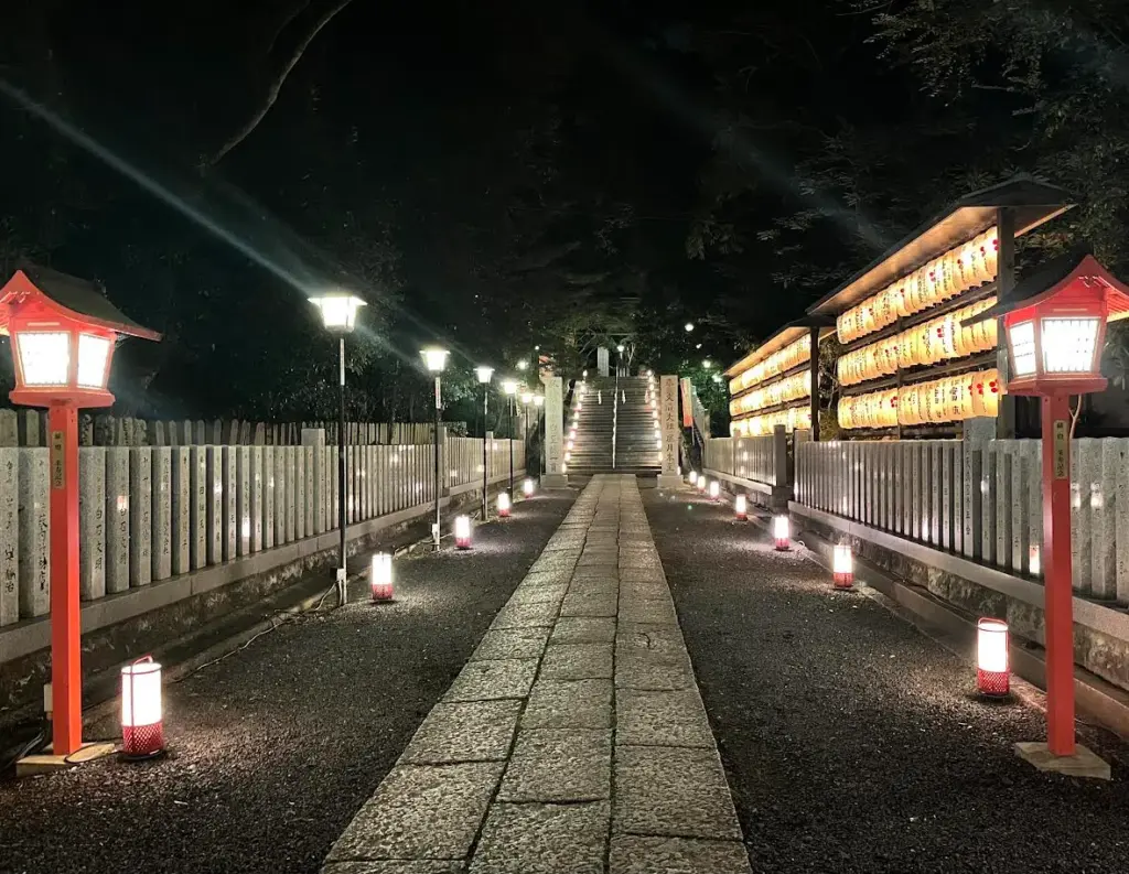長岡天満宮花灯路　参道