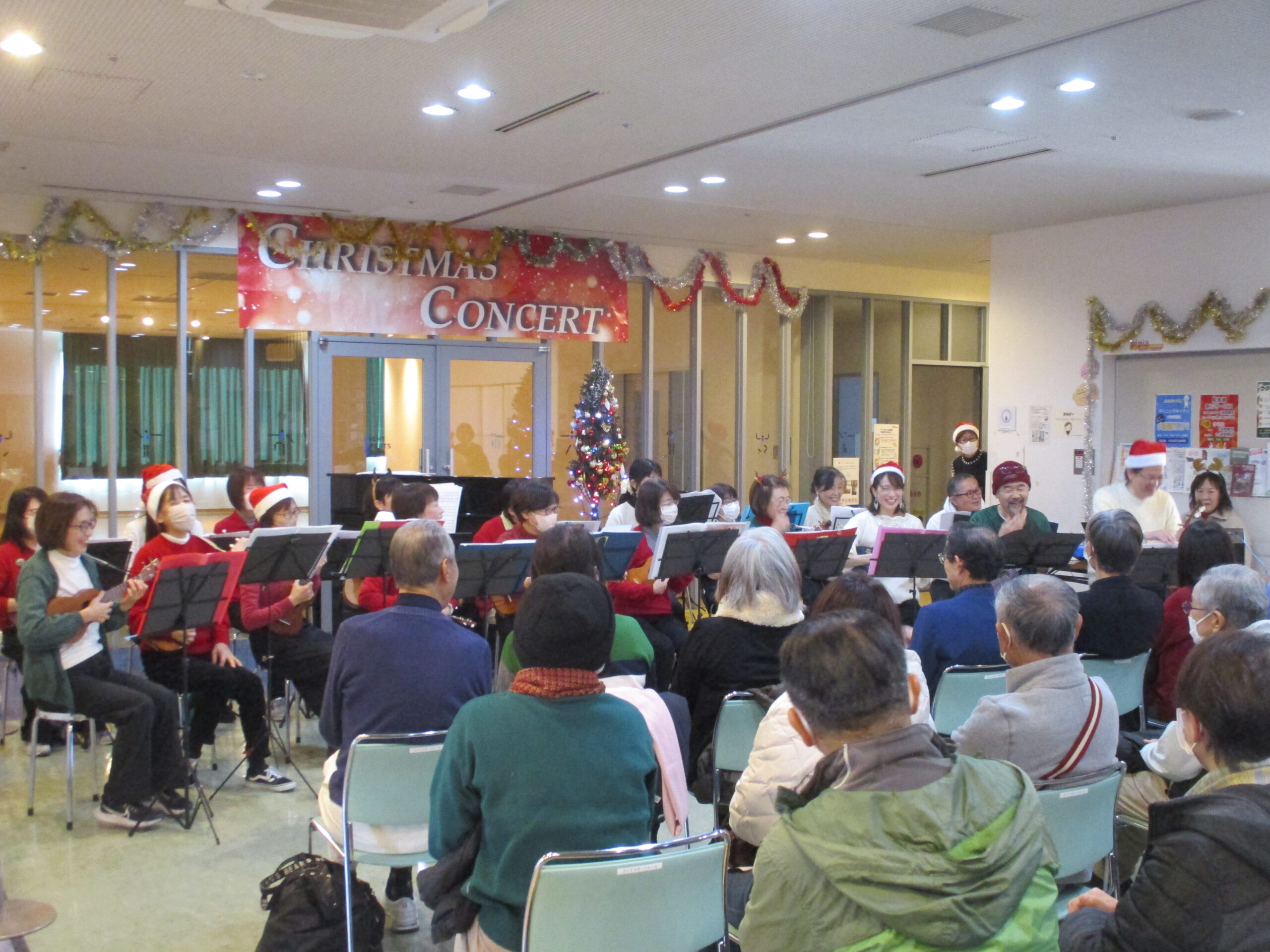 ひとあしお先にクリスマス気分。12月14日（日）ピピアめふでクリスマスコンサート開催。コンサート後のビンゴ大会もお楽しみに！