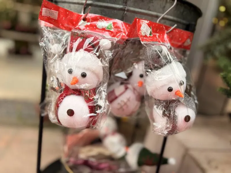 かわいい雪だるまのオーナメント