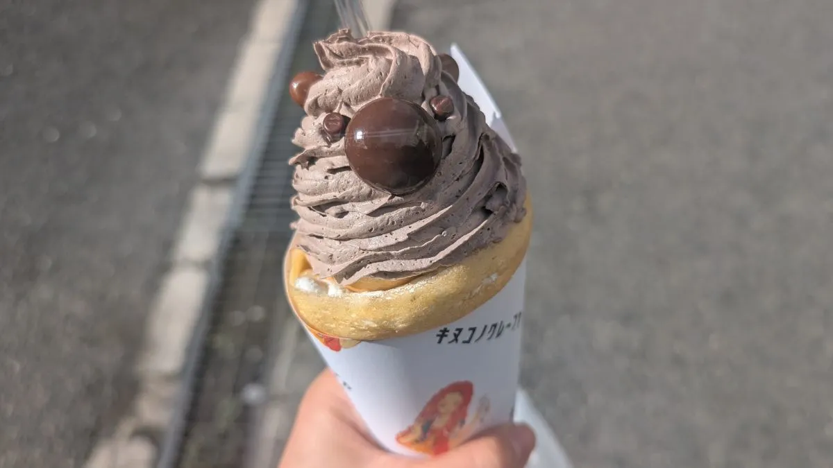 【大阪池田市】隠れた人気店「絹子のクレープ屋」のうぉんばっとクレープが可愛くて写真映え抜群。自家製クリームたっぷりでおいしい