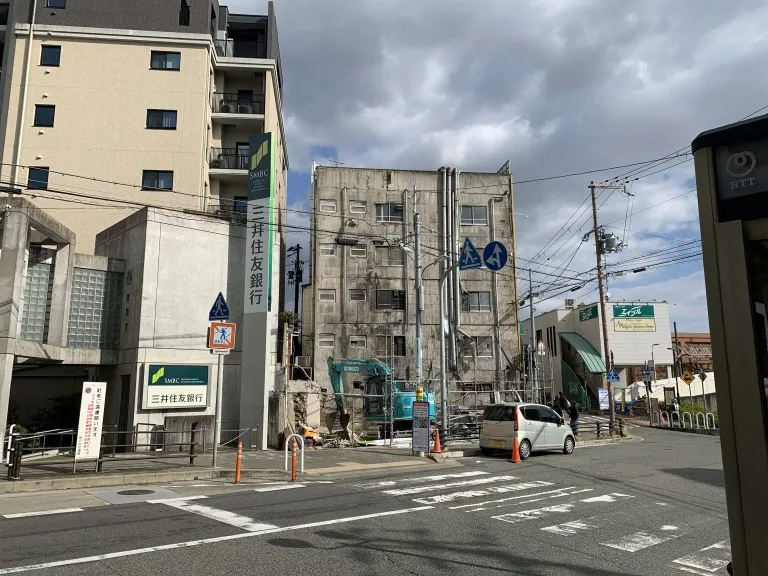 阪急六甲付近　工事中