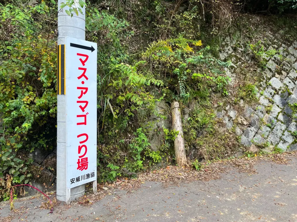 竜仙峡・ニジマス・アマゴ釣りの釣り場