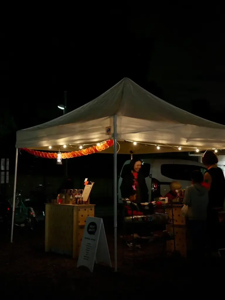 山崎駅前バル＆マーケット開催風景