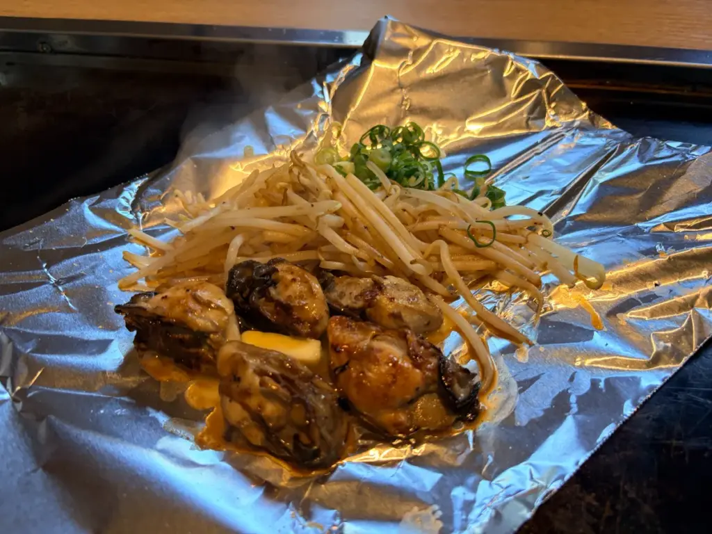 「お好み鉄板 武庫之荘」の牡蠣