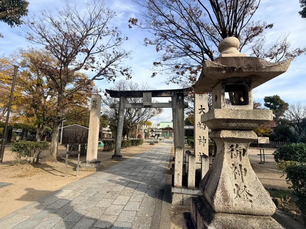 大島神社の遠景