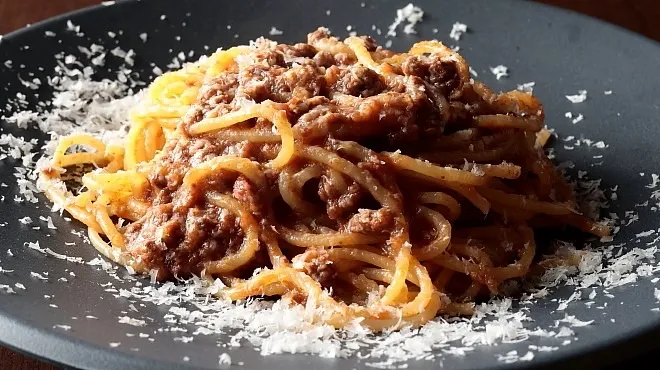 APO食堂　ミートパスタ