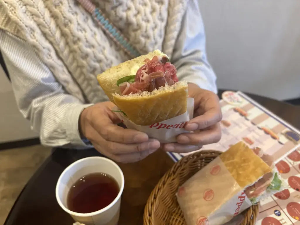 手持ちのパニーニ