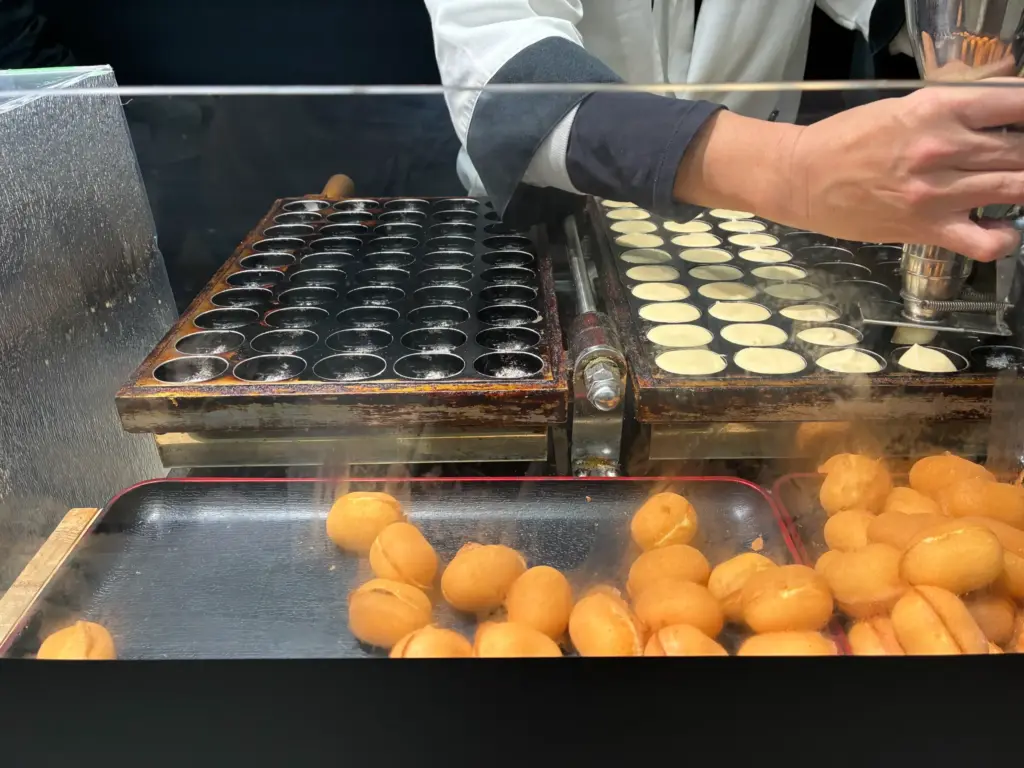 ベビーカステラ　高槻駅すぐ　鉄板