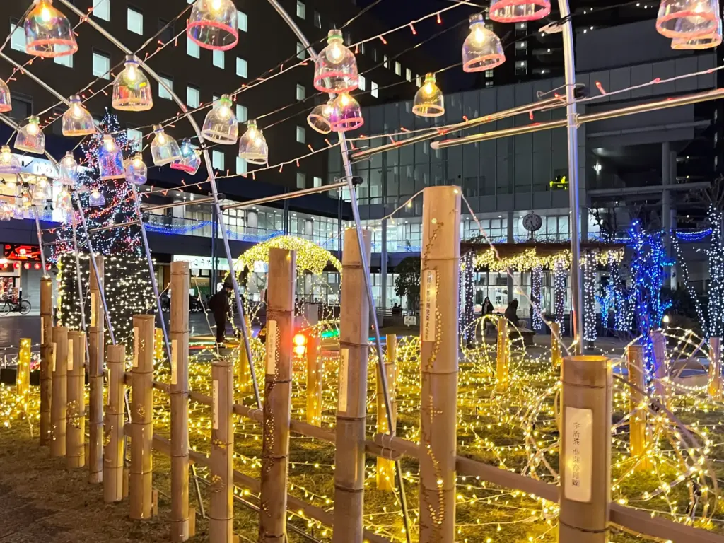 バンビオイルミネーション2025 竹灯路