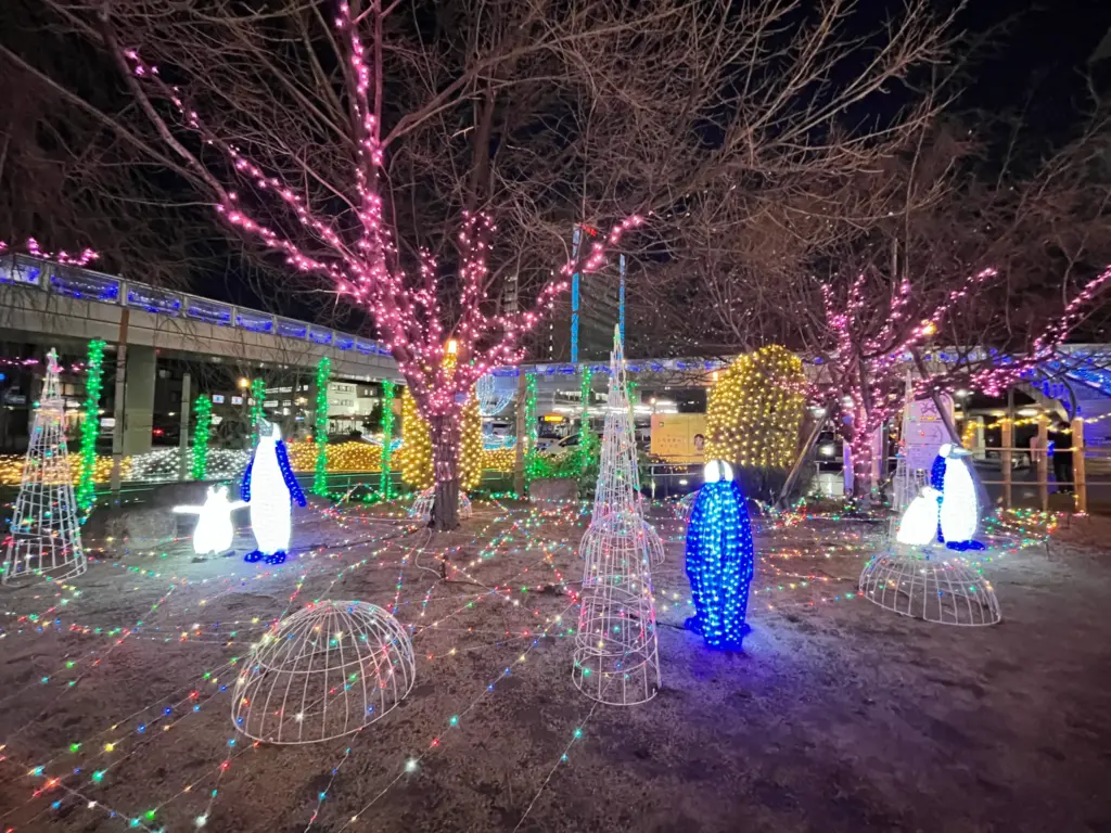 バンビオイルミネーション2025 西口