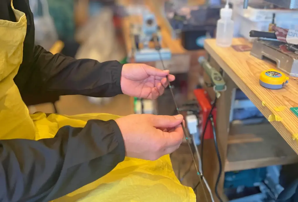 MNfactoryのカスタムロッドを作る工程