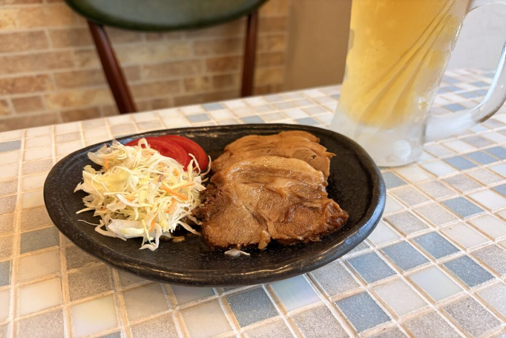 「向日葵」の「自家製チャーシュー」750円