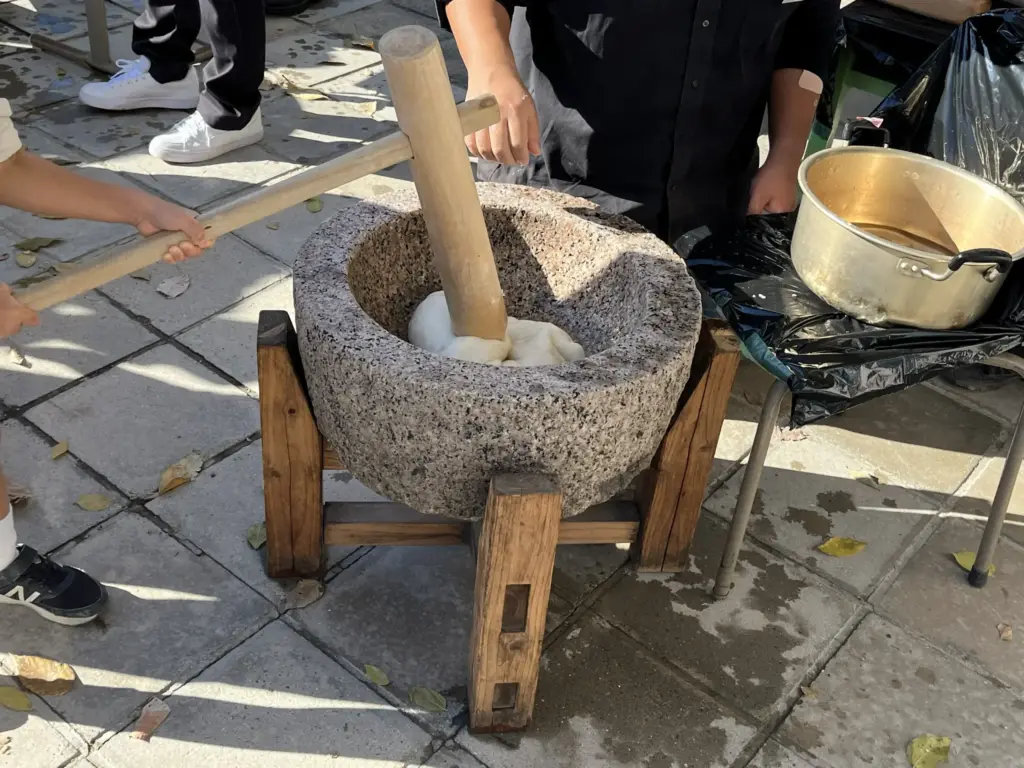 一里塚幼稚園 　もちつき