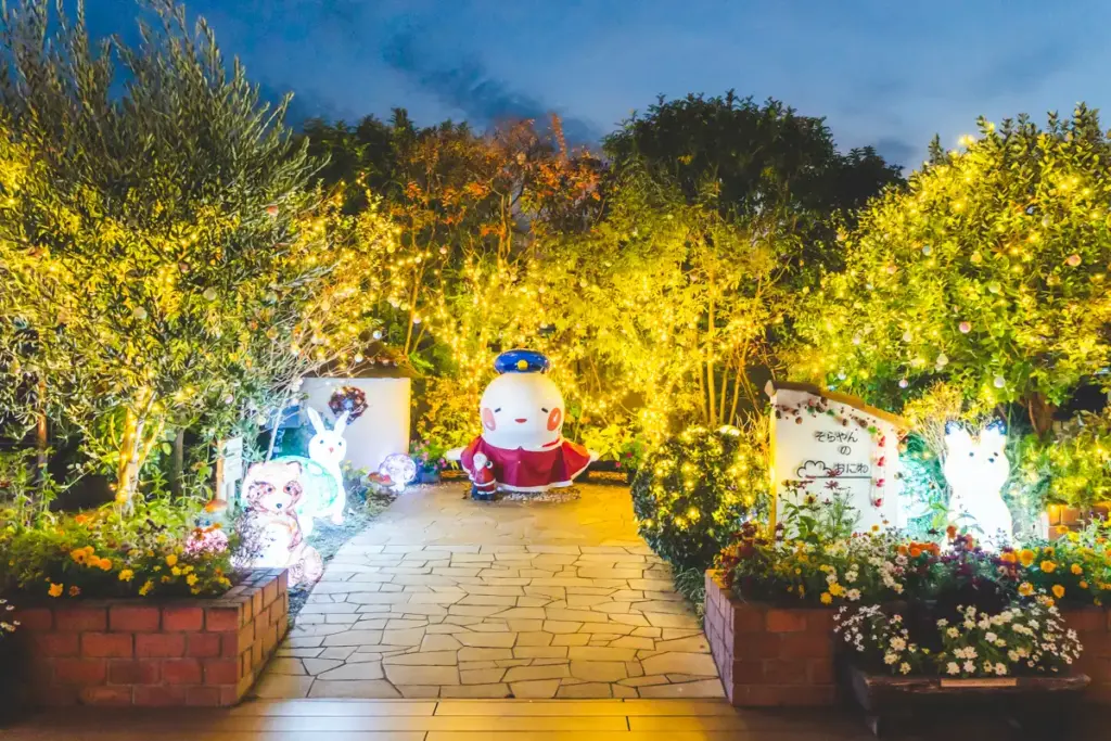 伊丹空港イルミネーションそらやんの庭
