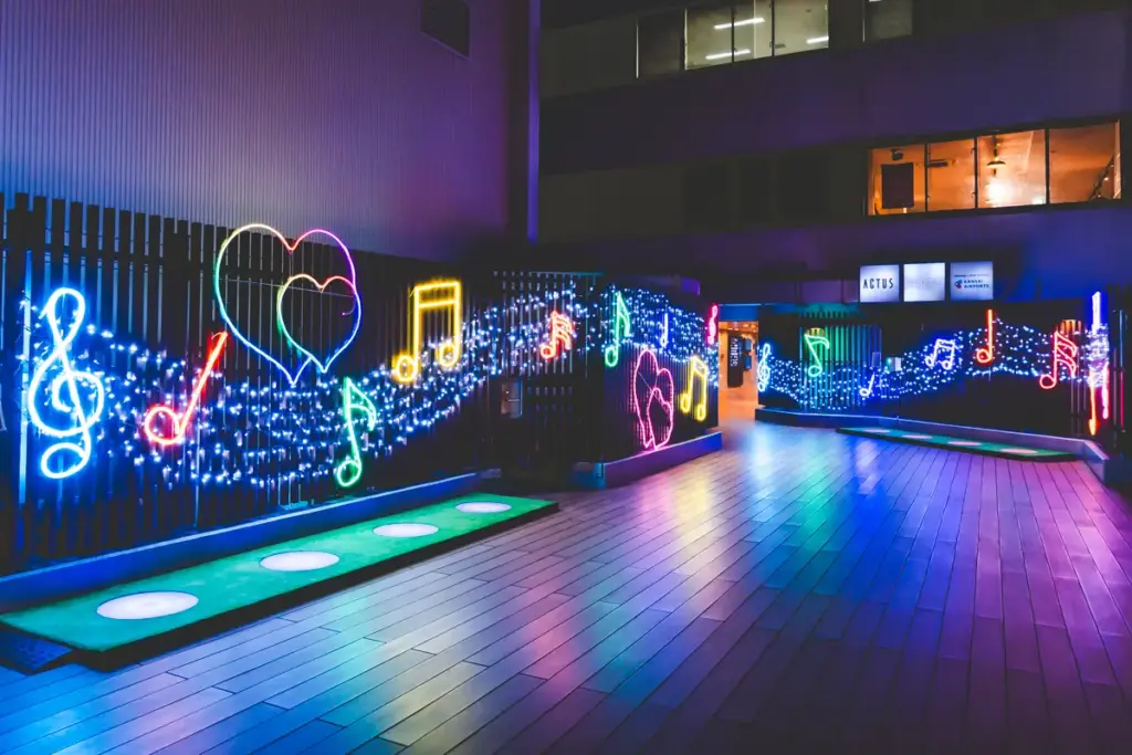 伊丹空港イルミネーション音符