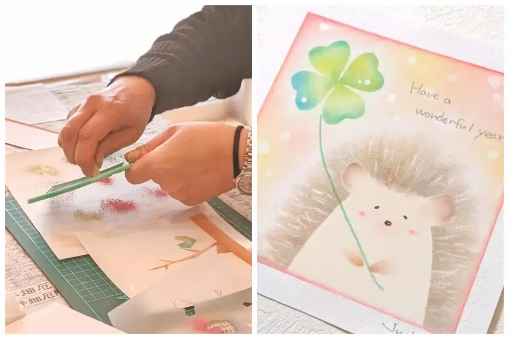 パレット川西「パステル広場」 ハードパステルアート