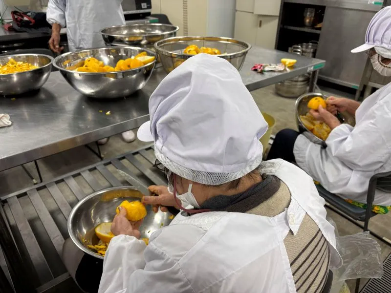 ゆず収穫サポーター 加工