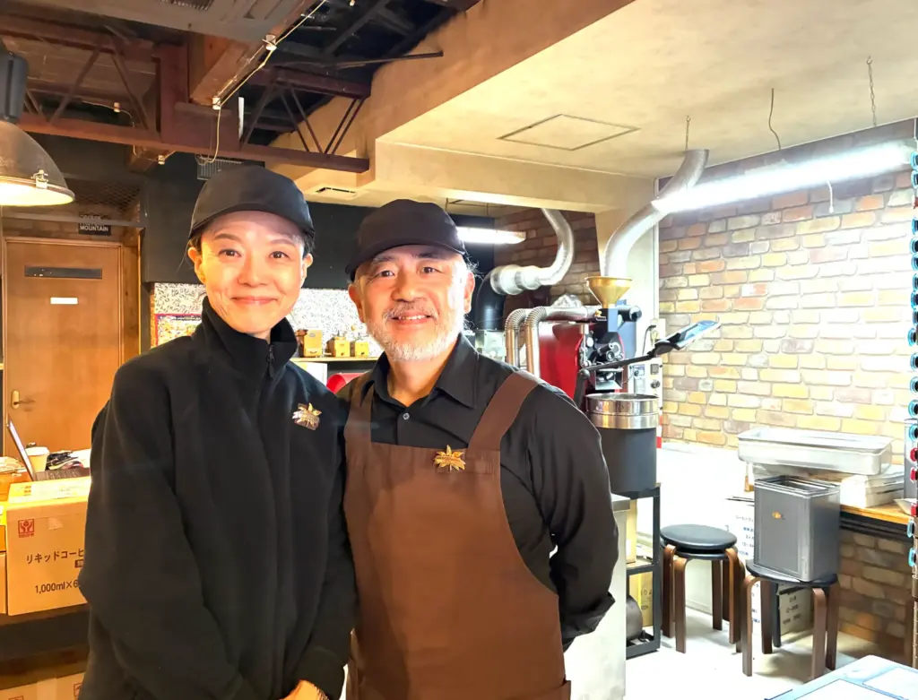 コーヒー焙煎MOUNTAIN、人物写真、ご夫婦、経営者