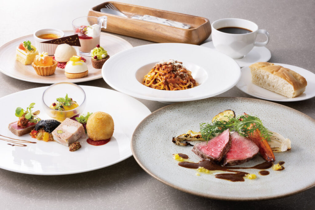 【ホテル阪急レスパイア大阪】イタリアンダイニング「グリリアート クオッカ」ランチコース「Giardino -ジャルディーノ-」 ペアお食事券〈ペア2組様〉