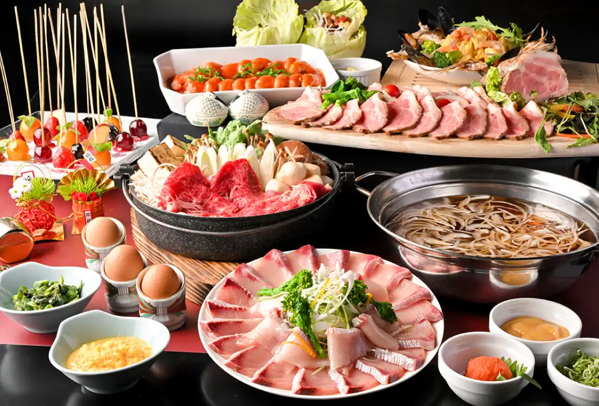 ブリしゃぶ・すき焼きなどが2,400円から食べ放題！神戸ポートタワーホテルで新春バイキング開催