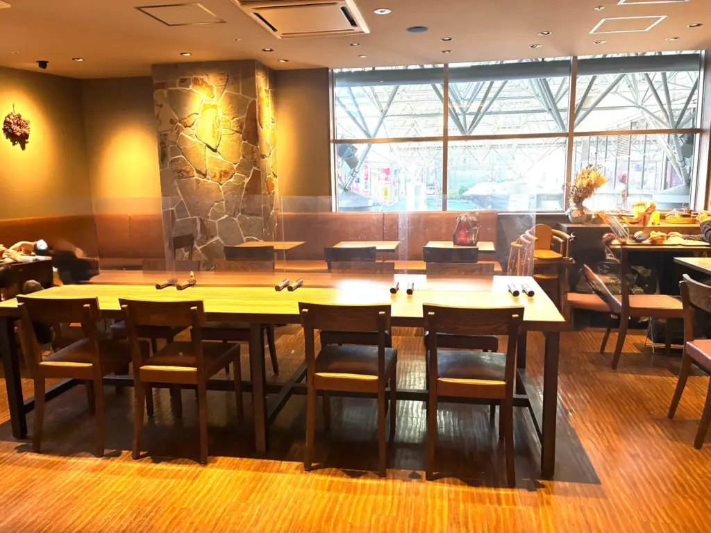 店内カフェスペース