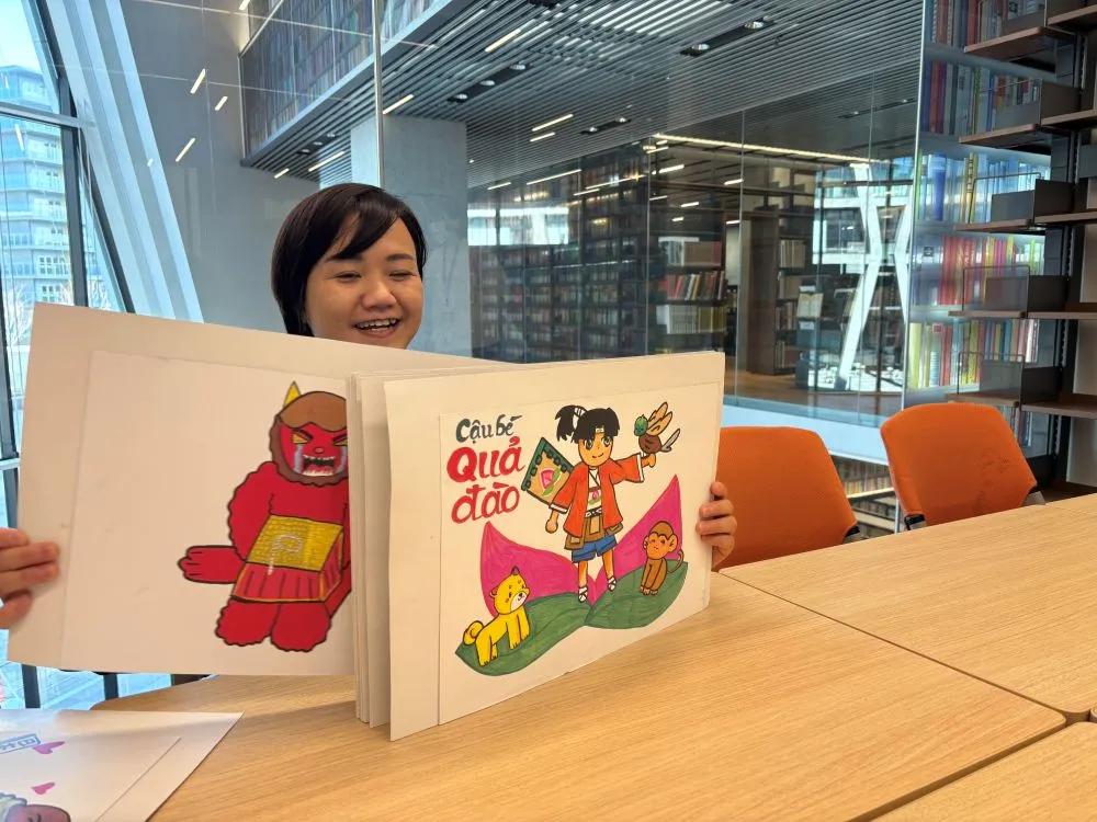 箕面市立船場図書館｜シンチャオ！ベトナム語でたのしむ「ももたろう」の紙芝居など｜遊んで学ぶベトナムのことば・文化｜申込不要・参加無料