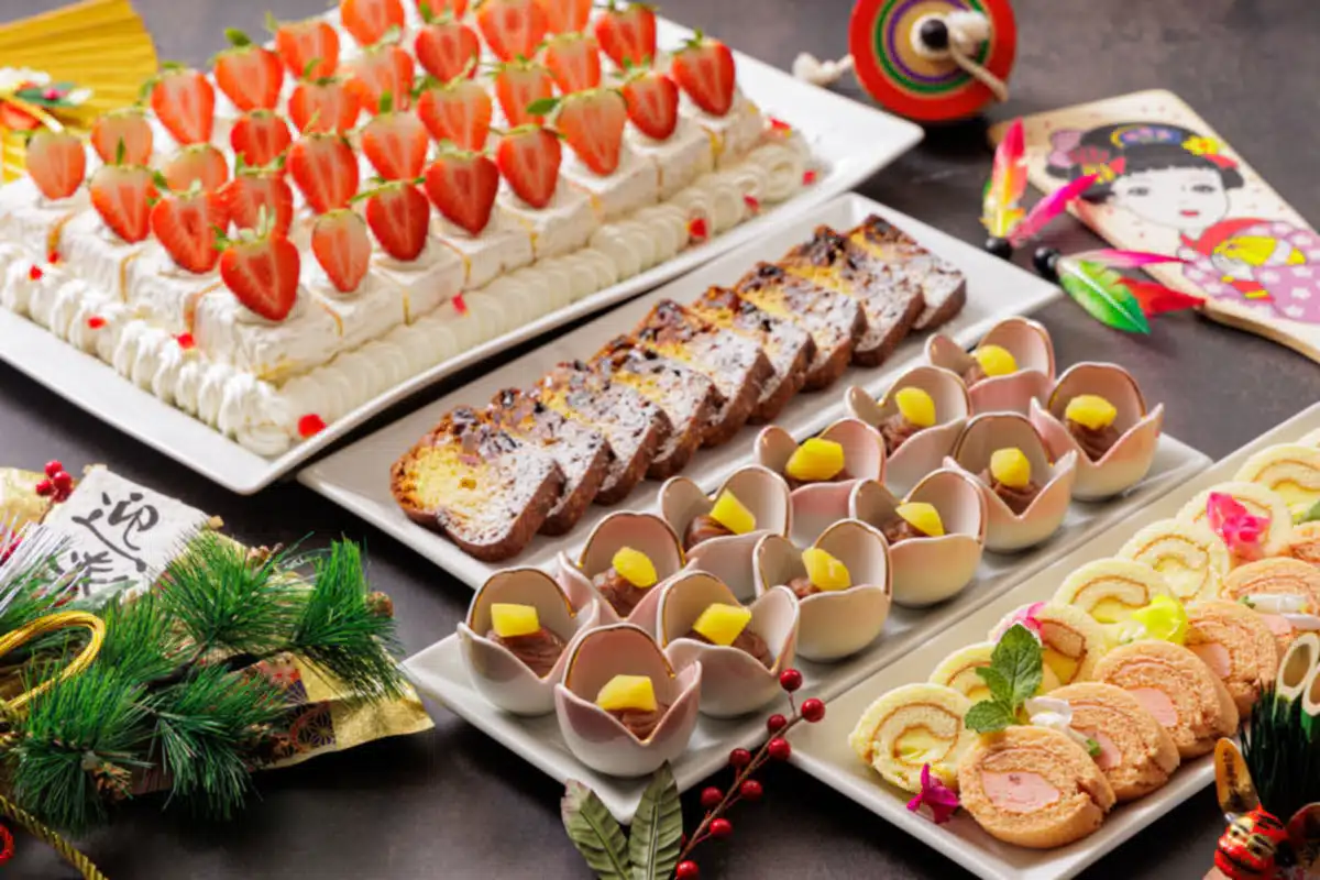 「Delicious Kitchen EMONDEL」の「新春ファミリーランチブッフェ」メニュー一例