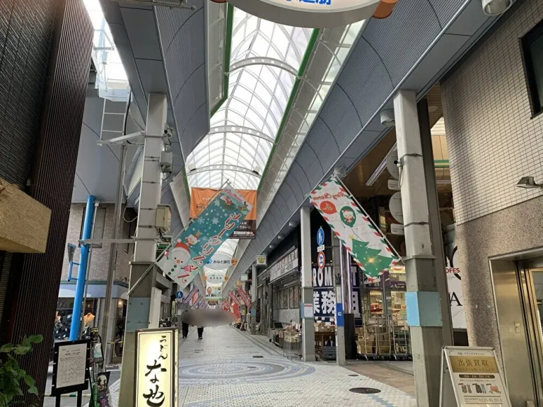 水道筋商店街　通り