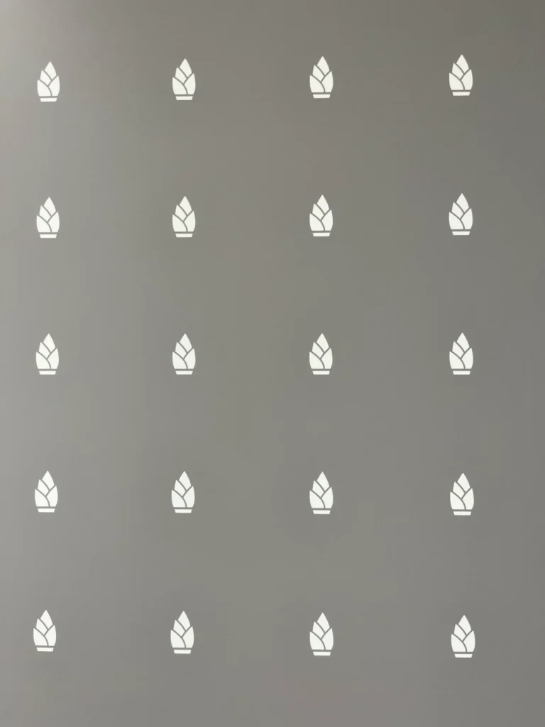 長岡京市役所 たけのこ柄クロス