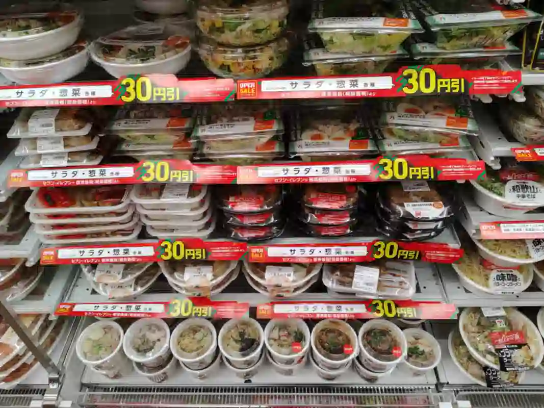 セブンイレブンの棚