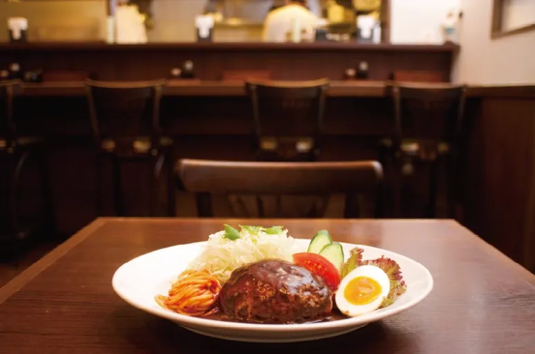 グリル欧風軒　ハンバーグ