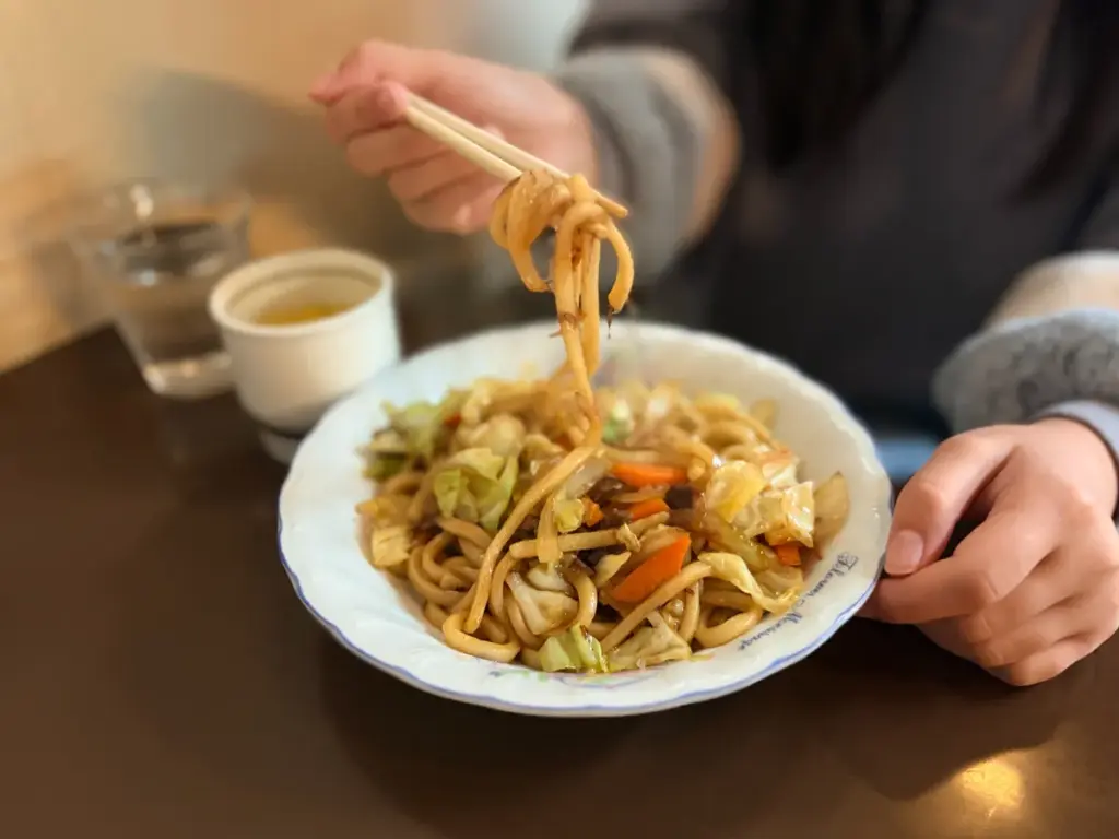 「喫茶 順」の焼きうどん