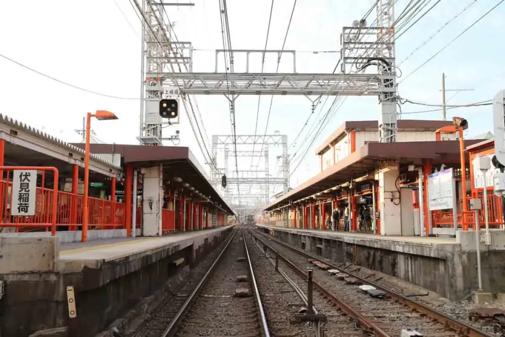 京阪電車の伏見稲荷駅