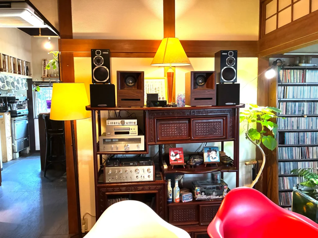 希志庵、古民家レストラン、室内内観、audio