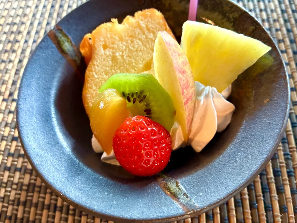 希志庵、古民家レストラン、ランチのデザート