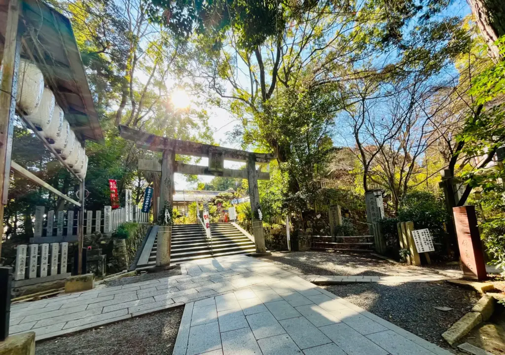 長岡天満宮　節分　錦景苑前