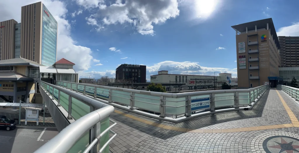 のこぎり演奏家によるバリアフリーコンサート JR長岡京連絡通路