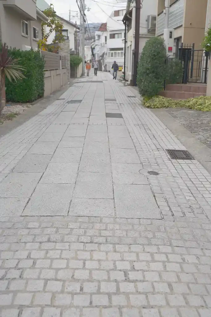 岡本の石畳　古い石畳