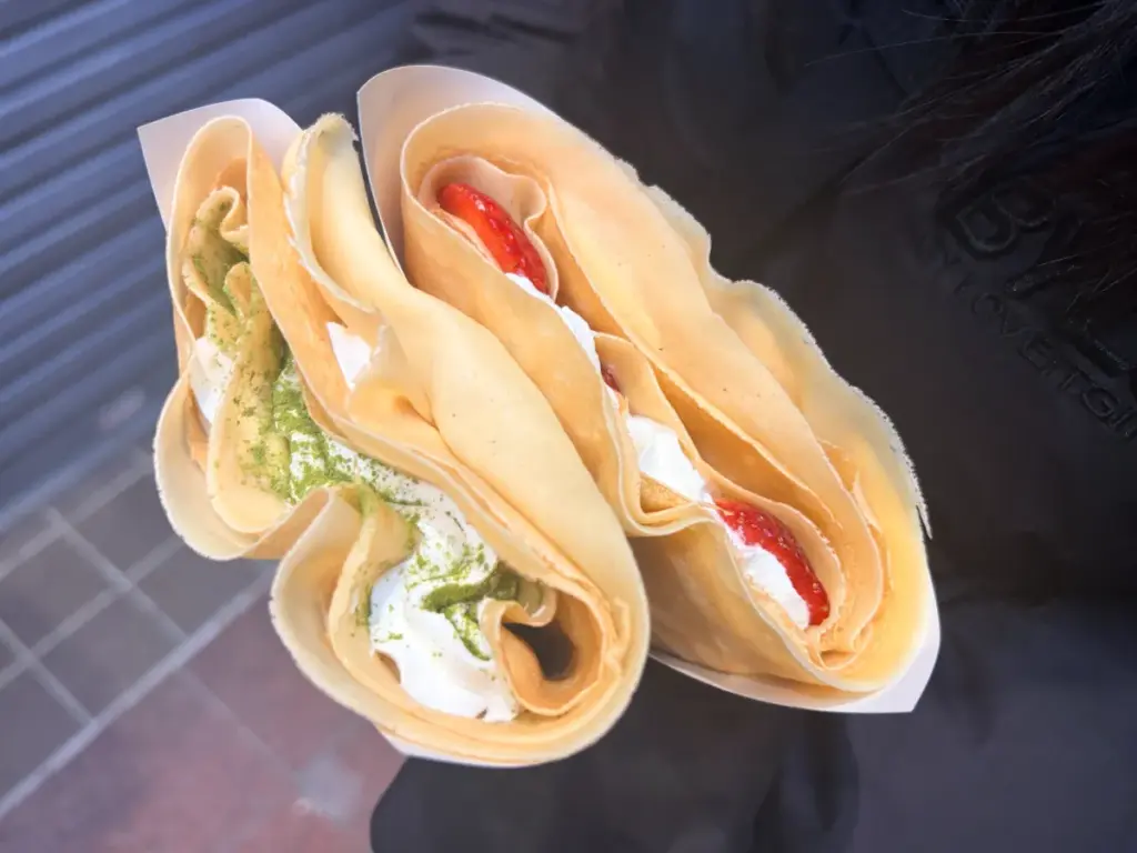 「ロリアンクレープ」の親子で食べたクレープ