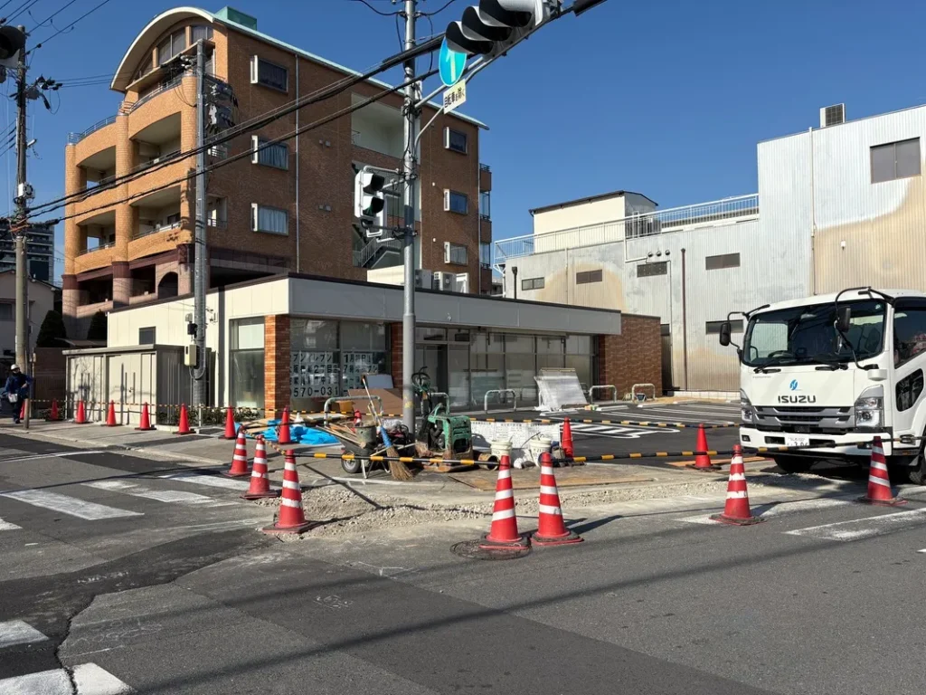 セブンイレブン大阪豊新2丁目店工事中
