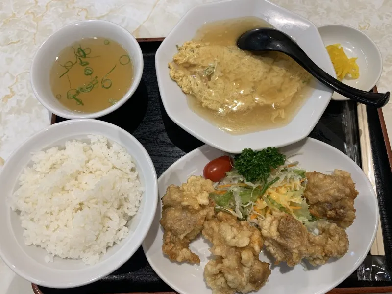 垂水飯店　唐揚げ定食