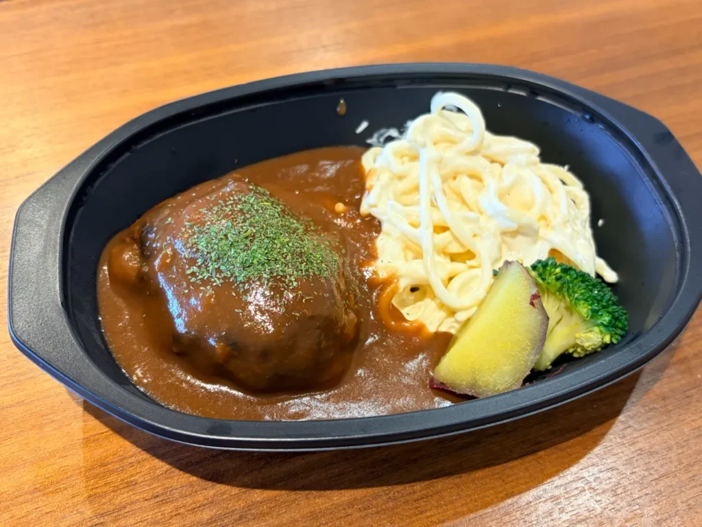 「TAWALABO TO GO」のハンバーグ