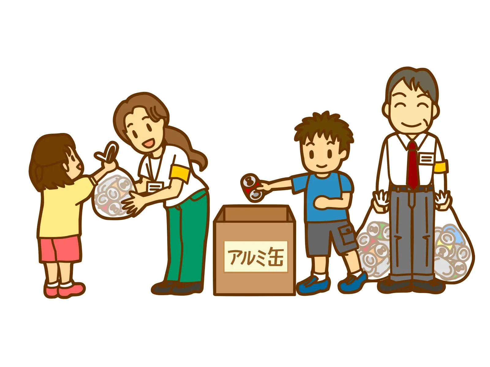 限りある資源を大切に！十三の商店街でアルミ缶回収を実施