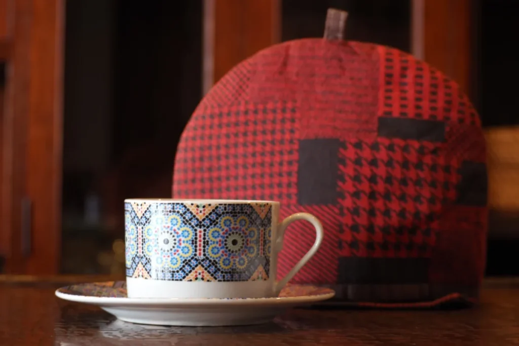 紅茶と赤のポットカバーセット