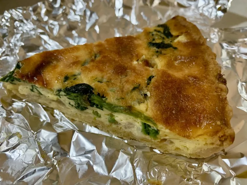 あてや ベーコンとホウレン草のキッシュ 温め後