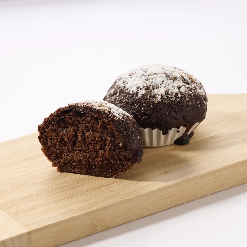 「コドモベーカリープラス」のダブルショコラの断面