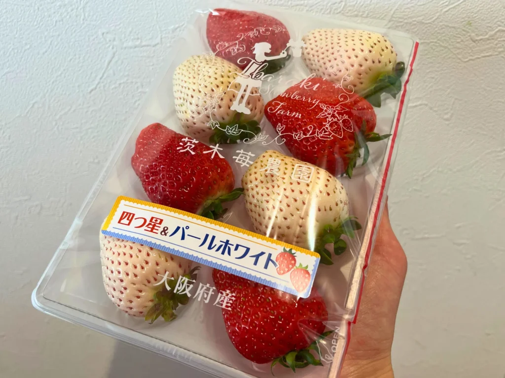 茨木苺農園の四つ星&パールホワイト